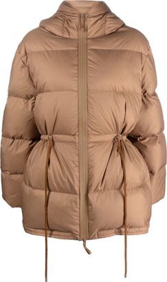 ★Acne Studios★ 23FW Waist Drawstring Puffer Padding A90471 Acne Studios // Khaki Green Oversized Drawstring Puffer